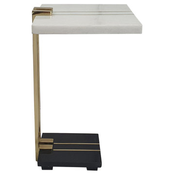 Darush End or Side Table, White