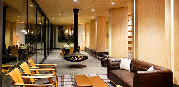 Contemporary Living Room by Paul Rolfe Architects Ltd