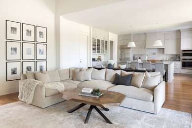 Inspiration for a contemporary living room remodel in Nashville