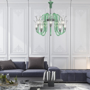 MICHELANGELO DOWN - Modern Murano Glass Chandelier