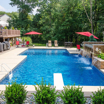 Vinyl Liner Feature Pool - Clarksburg, New Jersey