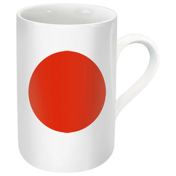 Japan Flag Mugs, Set of 4