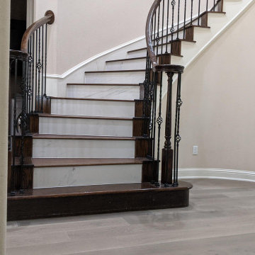Stairs With Tile Risers