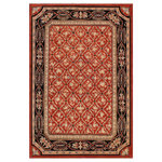 Bareens Designer Rugs - Boho Chic Ziegler Laronda Rust Black Hand-Knotted Wool Rug - 9'2'' x 12'0'' - Enhance the ambiance of your home with this magnificent Persian-influenced Turkish hand-knotted rug made by skilled artisans capable of creating the most exceptional vegetable dyes and hand-spun wool. This exquisite handmade rug is a one-of-a-kind Peshawar Kafkaz, otherwise identified as Chobi, Chobi Peshawar, Oushak, or Ziegler rug. These handmade rugs are crafted in Pakistan utilizing superior-quality wool imported from Australia, New Zealand, and Korea in two types of weaves: the Persian weave and the Mori weave. This rug is meticulously crafted by hand using the finest natural vegetable dyes extracted from local plants. The artisans use a blend of hand-spun local and fine merino wool, resulting in a rug with a compelling texture, higher lanolin content, and longer staple. The artisans occasionally incorporate natural or artificial silk into the pile to enhance specific motifs. The finished product is an awe-inspiring execution of flawless design and an understated palette that exudes elegance.