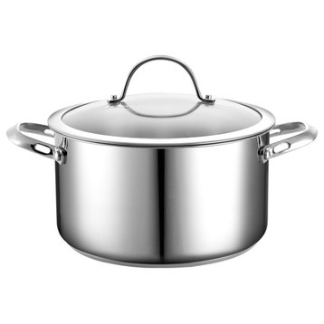 Cooks Standard Stainless Steel Stockpot With Cover, 6-Quart