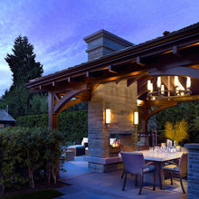 outdoor fireplace