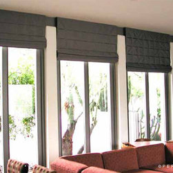 Motorized Roman Shades - Roman Shades