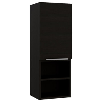 TUHOME Mila 32" Medicine Cabinet In Black - Material -Engineered Wood