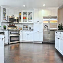 Kitchen - Pantrys Built Around Fridge