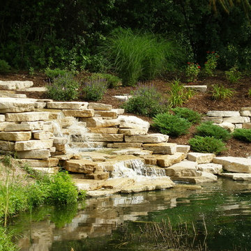 Bluestone Walk, Pergola, and Plantings