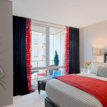 Black and Red Master Bedroom