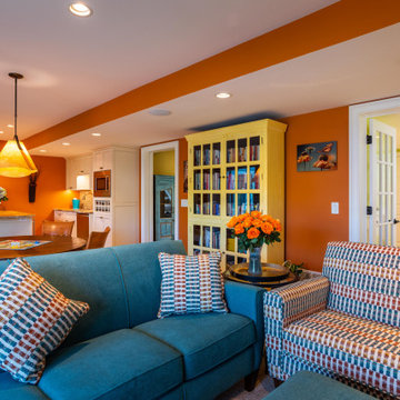 Multi-use Lower Level Bursting with ColorThe empty nester couple wanted a comple