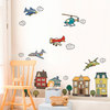 Airplanes and Helicopters Vinyl Wall Stickers