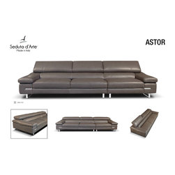 Premium Leather Sofa Astor by Seduta D'Arte - Sofas & Sectionals - Sofas And Sectionals