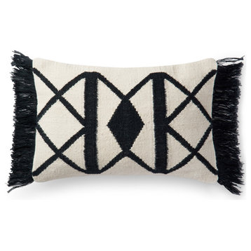 Loloi Polyester Pillow Cover in Black And Ivory finish P051P0503BLIVPIL5