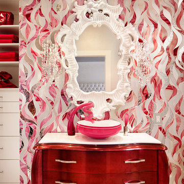 Custom Bath by Shea Pumarejo of Younique Interiors features Allison Eden Studios