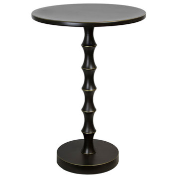 26.75" Oil Rubbed Finish Metal Accent Table