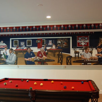 University of Arizona Sports Bar themed Mural by Tom Taylor of Wow Effects
