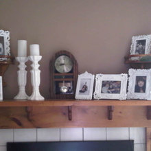 Cyndy's Mantel in white