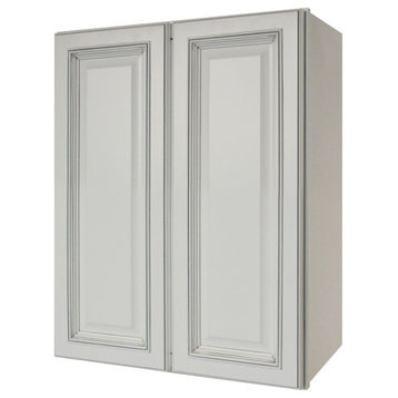 Sunny Wood RLW2430-A Riley 24"W x 30"H Double Door Wall Cabinet - White