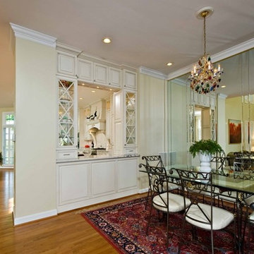 Traditional, Elegant Kitchen Uses Exotic Stone, Leaded Glass and More