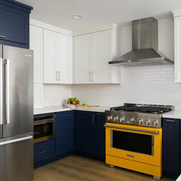 Ceramic tile backsplash