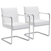 Quilt Dining Chair, Set of 2, White
