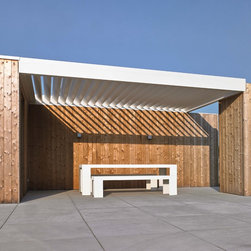 Modern terrace cover for patio area - Awnings