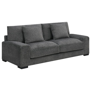 Porter Designs Big Chill Soft Microfiber Sofa - Gray