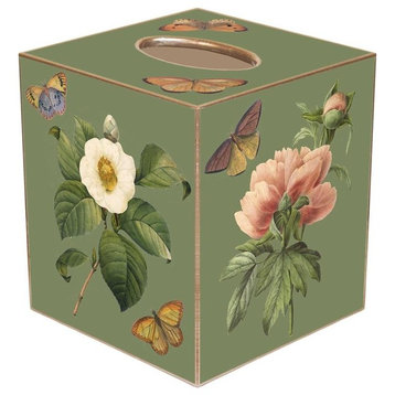 TB1-Sage Floral #1 Tissue Box Cover