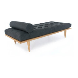 Westminster Teak Furniture - Saloma Teak Chaise - Indoor Chaise Lounge Chairs