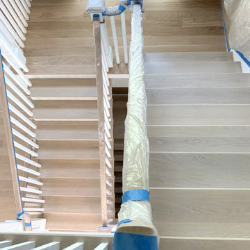SOUTHAMPTON: 6" SELECT GRADE WHITE OAK INSTALLED & FINISHED WITH BONA WHITE