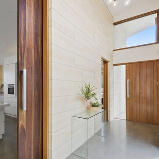Inspiration for a beach style entryway in Geelong.