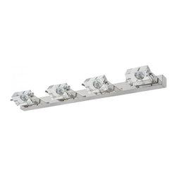 Sparkling K9 Crytal 4-Light LED Wall Mirror Lights - Products