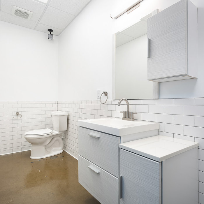 Commercial space bathroom