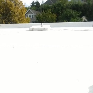 Installed an .60, EPDM (ethylene propylene diene monomer), rubber roofing system