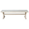 International Concepts Canyon Unfinished Wooden Bench