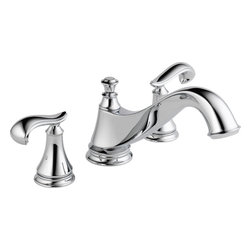 Delta Cassidy 3-Hole Roman Tub Trim - Low Arc Spout - Bathtub Faucets
