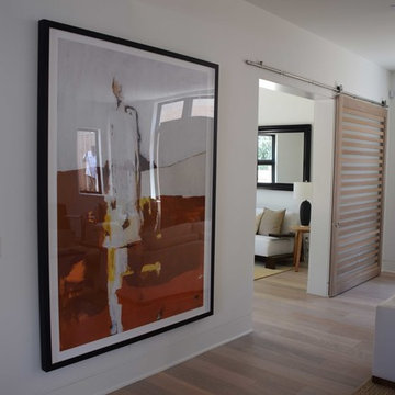 Slated White Oak Barn Door