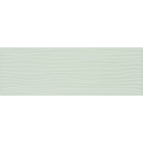 4"x12" Crystile Wave Subway Tile, Bright White, Set of 10