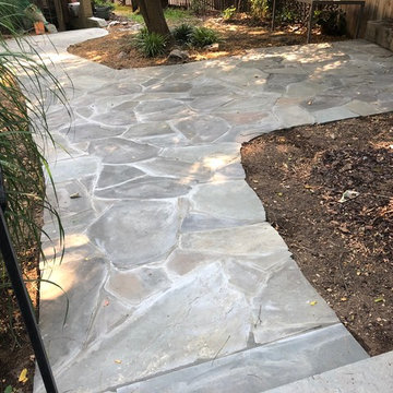 Irregular Flagstone Walkway and Steps on Reservoir Rd, Washington, DC