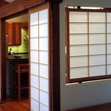 Shoji screens in a whole house remodel