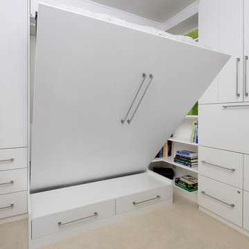 White Thermally Fused Laminate - Flat Foil Fronts-Wall Bed