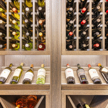 Modern Oak Wine Cellar in West Loop, Chicago