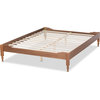 Laure Platform Bed Frame - Ash Walnut, Full