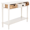 Safavieh Christa Console Table With Storage, Distressed White