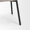 Shannon Dining Chair With Taupe Boucle Fabric and Matte Black Metal