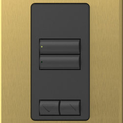 Lutron seeTouch keypad from the architectural metal finish collection - Lighting