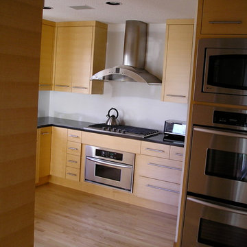 Slip Matched Quartered Maple Kitchen