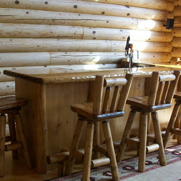 Custom Kitchen Cabinets and Bar